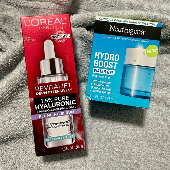 L'Oreal Revitalift Serum and Neutrogena Hydro Boost Gel - Picture 1 of 3